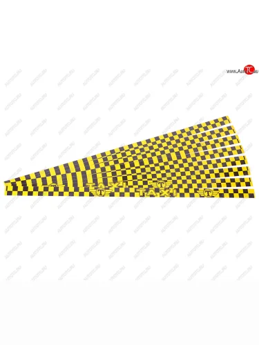 Наклейка-знак виниловая Taxi 4х100см желто-черная комплект (8шт.) AUTOSTICKERS AUTOSTICKERS 04557040462