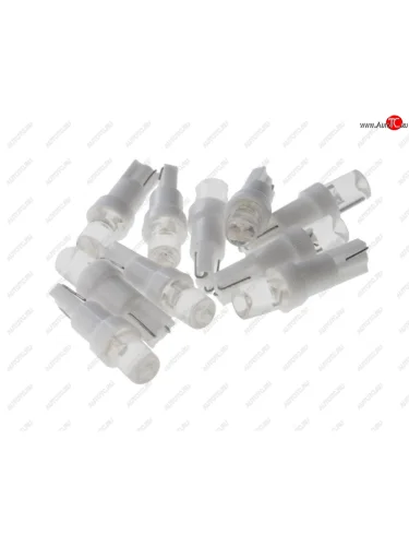 Лампа светодиодная 12V T5 W2x4.6d с патроном B8.5d 1 LED CONE White MEGA ELECTRIC MEGA ELECTRIC 050212w