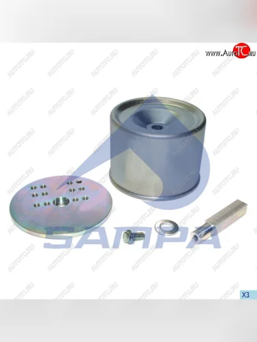 Стакан BPW пневморессоры стальной с плитой (251х188) SAMPA SAMPA 070.600