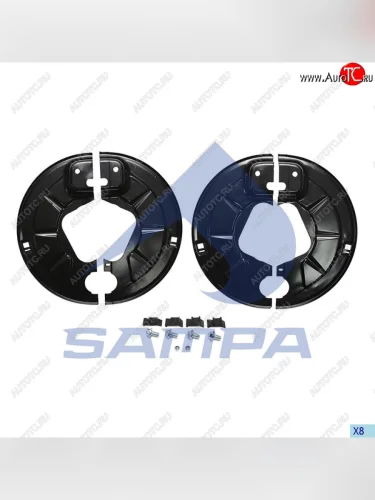 Щиток BPW барабана тормозного пылезащитный (комплект на ось, SN4220) SAMPA SAMPA 070.641sd