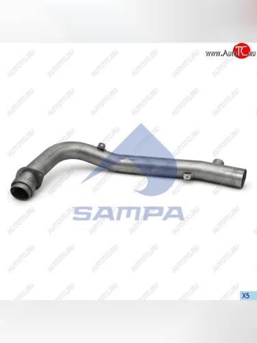 Патрубок RENAULT Premium теплообменника SAMPA SAMPA 077.004