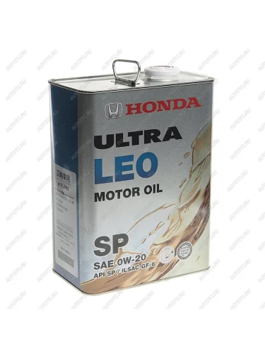 Масло моторное HONDA 0W20 синт.4л ULTRA LEO SN OE HONDA 08227-99974