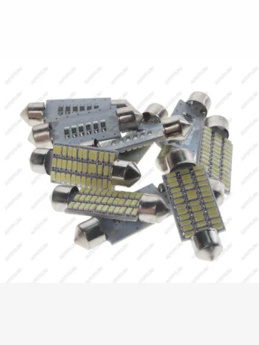 Лампа светодиодная 12V C10W SV8.5-8 41мм 6000K 36 SMD White MEGA ELECTRIC MEGA ELECTRIC 085182w