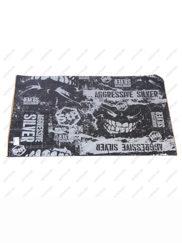 Шумоизоляция,вибропоглощение Aggressive Silver (0.75х0.47м) толщина 2мм STP STP 09538-02-00
