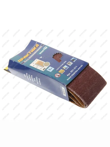 Лента шлифовальная 75х457мм P40 3шт. ПРАКТИКА ПРАКТИКА 031-211