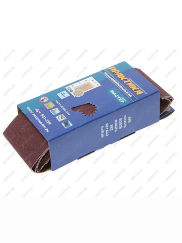 Лента шлифовальная 75х457мм P100 3шт. ПРАКТИКА ПРАКТИКА 031-259
