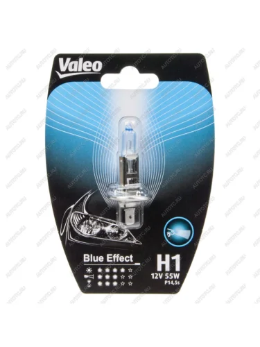 Лампа 12V H1 55W P14.5s блистер (1шт.) Blue Effect VALEO VALEO 032504