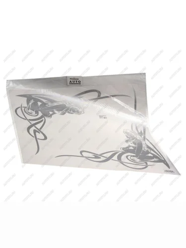 Наклейка виниловая Девушка №3 45х45см на боковое стекло серебро комплект AUTOSTICKERS AUTOSTICKERS 05384049106