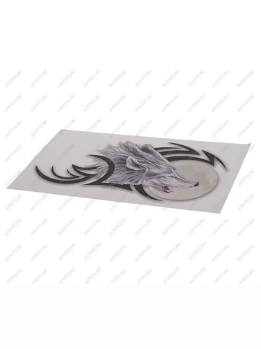 Наклейка виниловая вырезанная Волк №3 11х20.5см полноцветная AUTOSTICKERS AUTOSTICKERS 054575