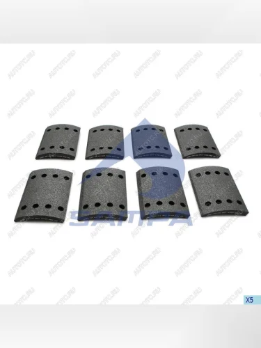 Накладка тормозной колодки SAF (300x200) 1-й рем. 64 отв. 8x18  93252 (8шт.) SAMPA SAMPA 096.634-01