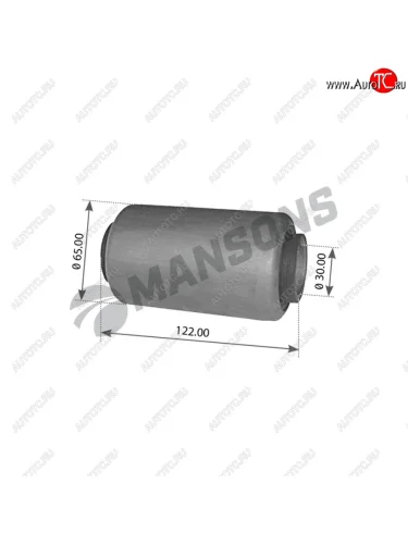 Сайлентблок SCANIA полурессоры (30x65x121.5) MANSONS MANSONS 100.504