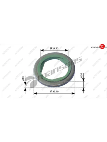 Кольцо уплотнительное SCANIA пробки сливной MANSONS MANSONS 100.559