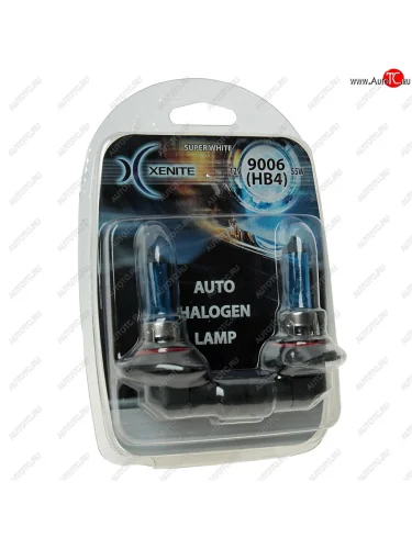 Лампа 12V HB4(9006) 55W P22d +30% 4000К блистер (2шт.) Super White XENITE XENITE 1007041