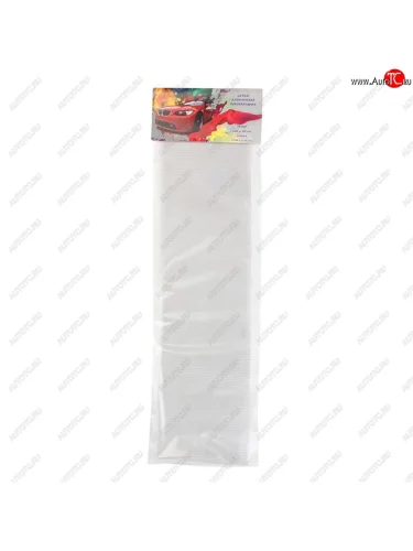 Решетка радиатора сетка (серебро) 100х25см (ромб 5х10мм) NO NAME 100х25 (ромб) silver