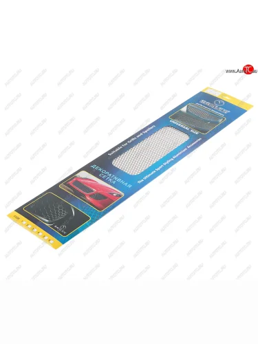 Решетка радиатора сетка (серебро) 100х20см (ячейка №5) SAHLER SAHLER 100x20 №5 (серебро) SAHLER 100x20 №5 (серебро)