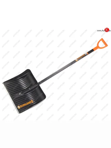 Лопата снеговая пластиковая 490х410мм с деревянным черенком и ручкой FINLAND FINLAND 1023-ч