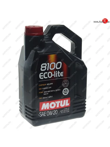 Масло моторное 8100 ECO-LITE 0W20 синт.4л MOTUL MOTUL 108535