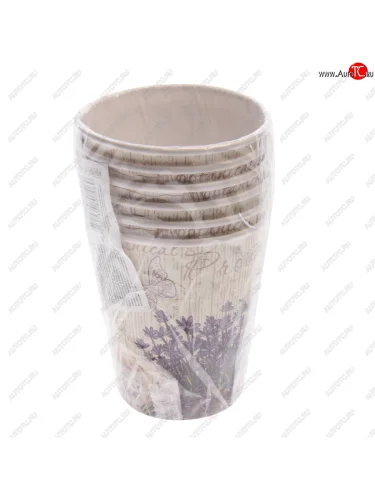 Стакан бумажный 250мм Прованс 6шт. NO NAME 109004