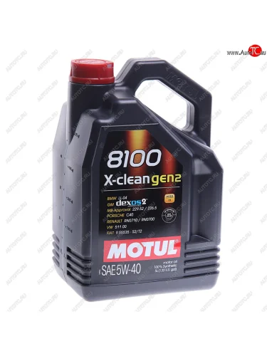 Масло моторное 8100 X-CLEAN GEN2 5W40 синт 5л MOTUL MOTUL 109762