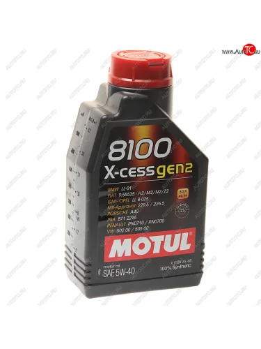 Масло моторное 8100 X-CESS GEN2 5W40 синт.1л MOTUL MOTUL 109774