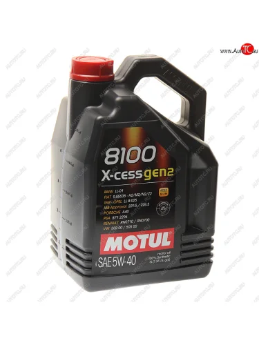 Масло моторное 8100 X-CESS GEN2 5W40 синт.5л MOTUL MOTUL 109776