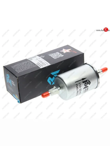 Фильтр топливный ВАЗ инжектор тонкой очистки (штуцер с клипсами) металл MEGAPOWER MEGAPOWER 110-22-013