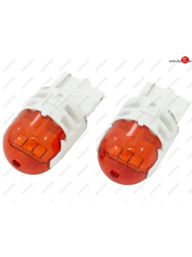 Лампа светодиодная 12V W21W WX3x16d 80Лм (2шт.) Led Amber Ultinon Pro6000 PHILIPS PHILIPS 11065au60x2