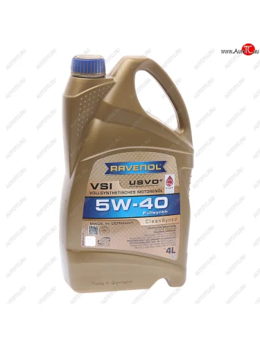 Масло моторное VSI 5W40 синт.4л RAVENOL RAVENOL 1111130-004