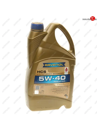 Масло моторное HCS 5W40 синт.4л RAVENOL RAVENOL 1112105-004