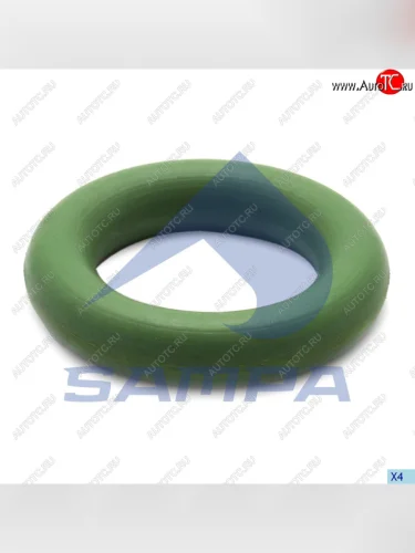 Кольцо уплотнительное MAN форсунки резиновое зеленое (9х15х3мм) SAMPA SAMPA 115.7241