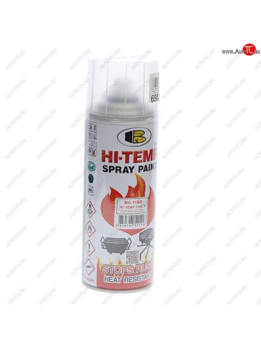 Лак термостойкий до +600С глянцевый аэрозоль 400мл Hi-Temp BOSNY BOSNY 1190