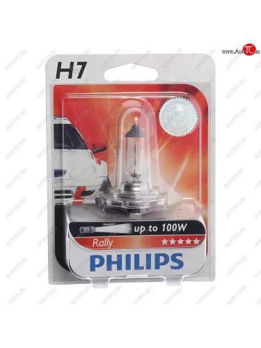 Лампа 12V H7 100W PX26d блистер (1шт.) Rally PHILIPS PHILIPS 12035rab1 PHILIPS 12035rab1
