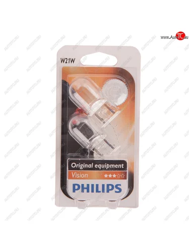 Лампа 12V W21W W3x16d блистер (2шт.) PHILIPS PHILIPS 12065b2