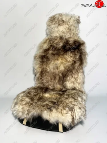 Накидка на сиденье мех натуральный (овчина австралийская) бело-коричневая 1шт. Jolly Extra PSV PSV 121861 PSV 121861