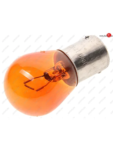 Лампа 12V PY21W BA15s желтая Amber HNG HNG 12211