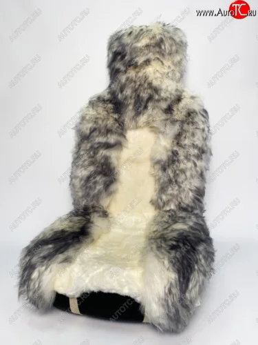 Накидка на сиденье мех натуральный (овчина австралийская) бело-серая Jolly Premium PSV PSV 123033