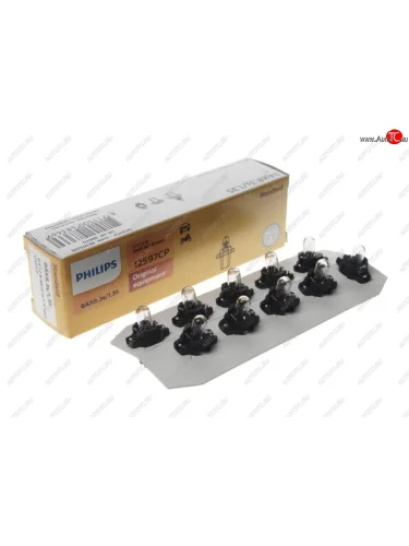 Лампа 12V 1.2W BAX8.3d черный патрон PHILIPS PHILIPS 12597cp