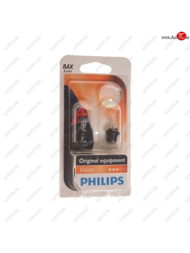 Лампа 12V 1.2W BAX8.5d черный патрон PHILIPS PHILIPS 12598b2