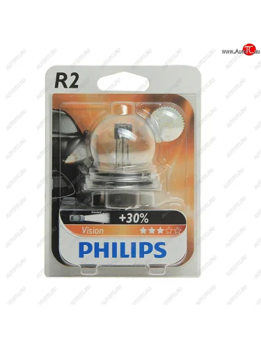 Лампа 12V R2 4540W P45t-41+30% блистер (1шт.) Vision PHILIPS PHILIPS 12620b1