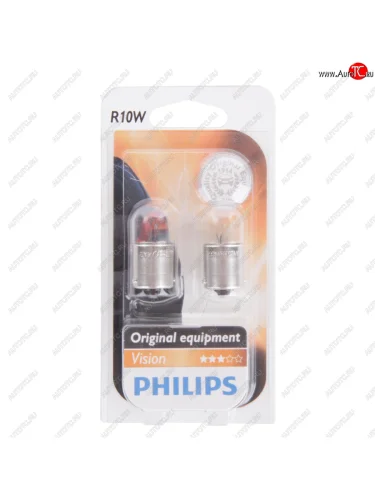 Лампа 12V R10W BA15s блистер (2шт.) PHILIPS PHILIPS 12814b2
