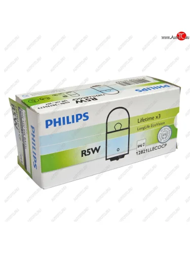 Лампа 12V R5W BA15s Long Life Eco Vision PHILIPS PHILIPS 12821llecocp