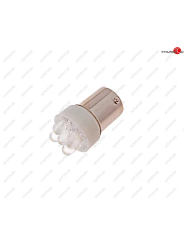 Лампа светодиодная 12V R10W BA15s 5 светодиодов белая МАЯК МАЯК 12t15-w5led