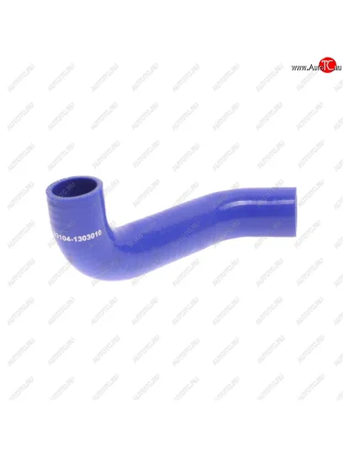 Патрубок ГАЗ-3310 Валдай радиатора подводящий верхний синий силикон (d=38) MEGAPOWER MEGAPOWER 130-16-042