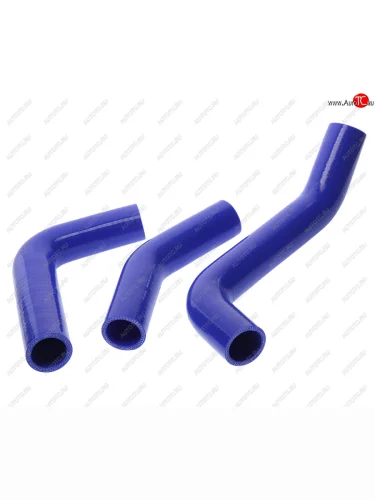 Патрубок ГАЗ-3302 Бизнес дв.УМЗ-4216 радиатора комплект 3шт. синий силикон MEGAPOWER MEGAPOWER 130-17-003