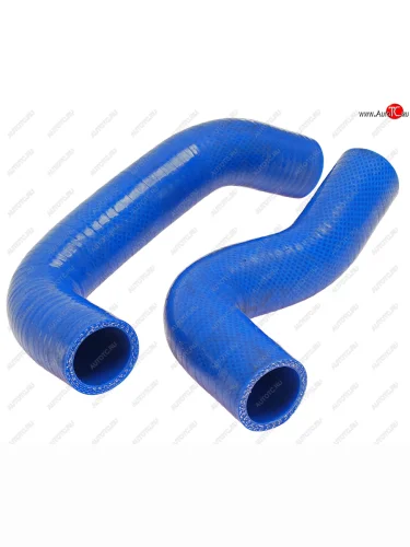 Патрубок ГАЗ-33104 Валдай дв.ММЗ-245 радиатора комплект 2шт. синий силикон MEGAPOWER MEGAPOWER 130-17-017