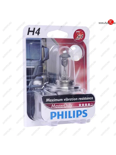 Лампа 24V H4 7570W P43t-38 блистер (1шт.) Master Duty PHILIPS PHILIPS 13342mdb1