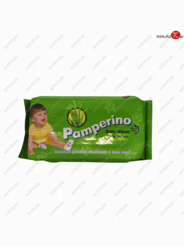 Салфетка влажная детская 25х15см в мягкой упаковке 50шт. PAMPERINO АВАНГАРД 15307