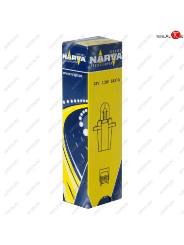 Лампа 24V 1.2W BAX8.3d1.35 серый патрон Plastic Base NARVA NARVA 170383000