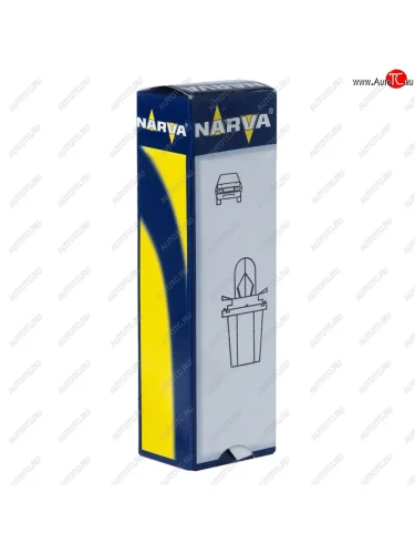 Лампа 24V 1.2W BAX8.5d2 серый патрон Plastic Base NARVA NARVA 170393000