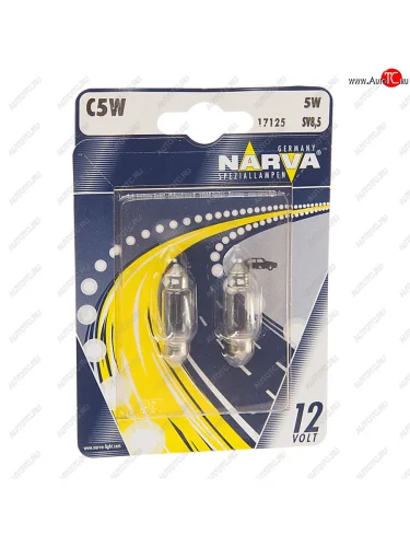 Лампа 12V C5W SV8.5 блистер (2шт.) Festoon NARVA NARVA 171254000